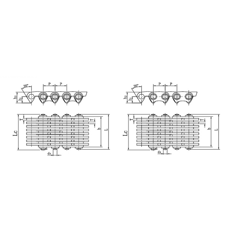 Lanțuri silențioase de contact lateral
