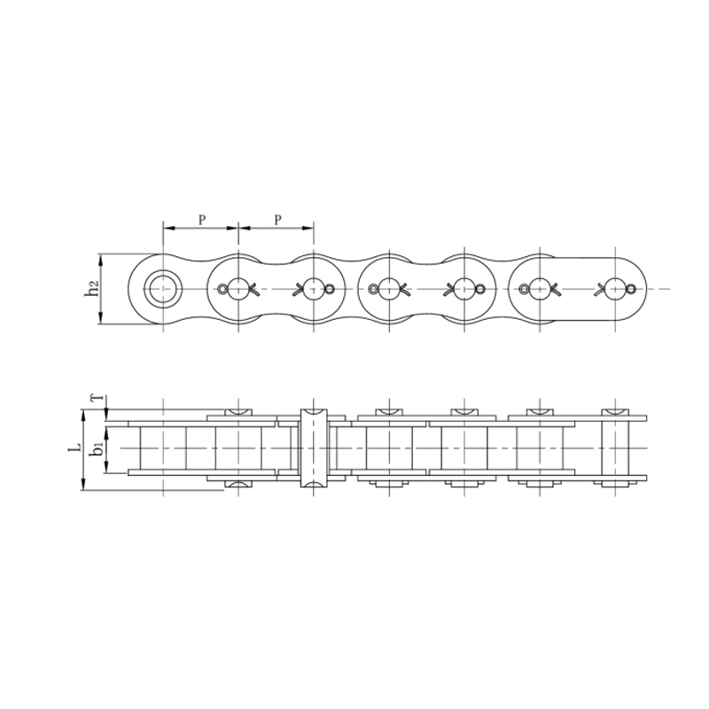 Lanțuri cu role de precizie cu pas scurt (seria A)