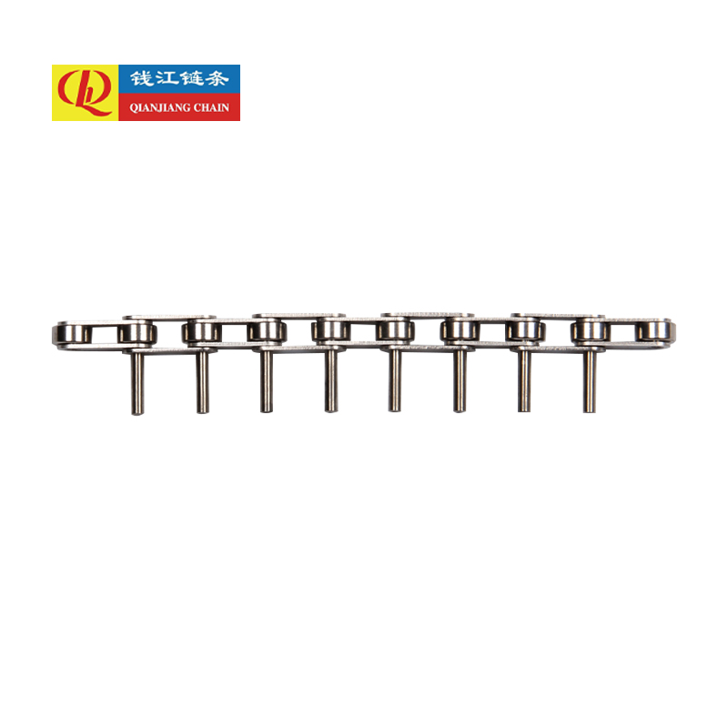 Lanțuri transportoare cu pas dublu din oțel inoxidabil cu știfturi extinse