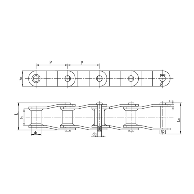 Lanțuri de freza cu manivelă tip oțel sudat